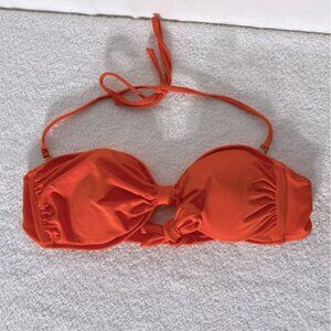 5/$25 Folded & Hung Swim Vibrant Orange Bikini Top M